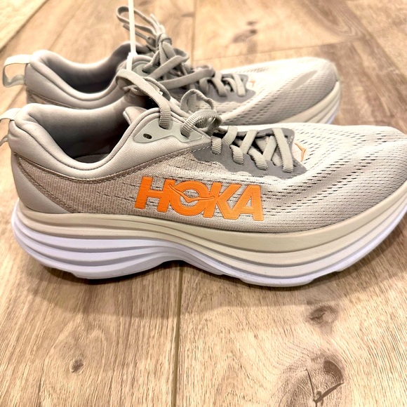 HOKA Women's Bondi 8 Harbor Mist/Lunar Rock, Size 7.5 - Picture 8 of 9